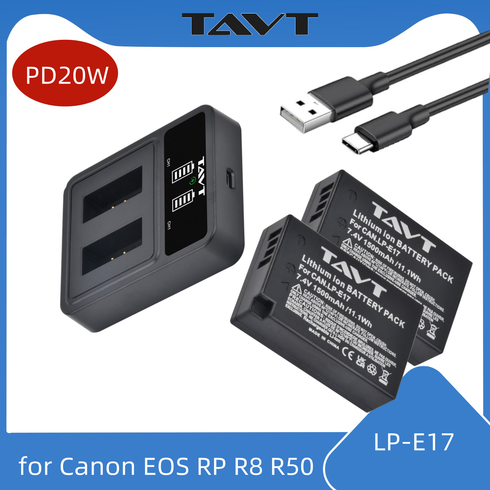 Canon Camera Eos R50 - LP-E17 LPE17 LP E17 batería de