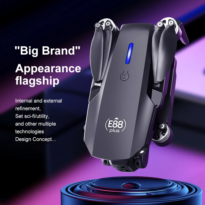 Nuevo Dron cuadricóptero E88 P - Drone Racing Camera reseña y precio
