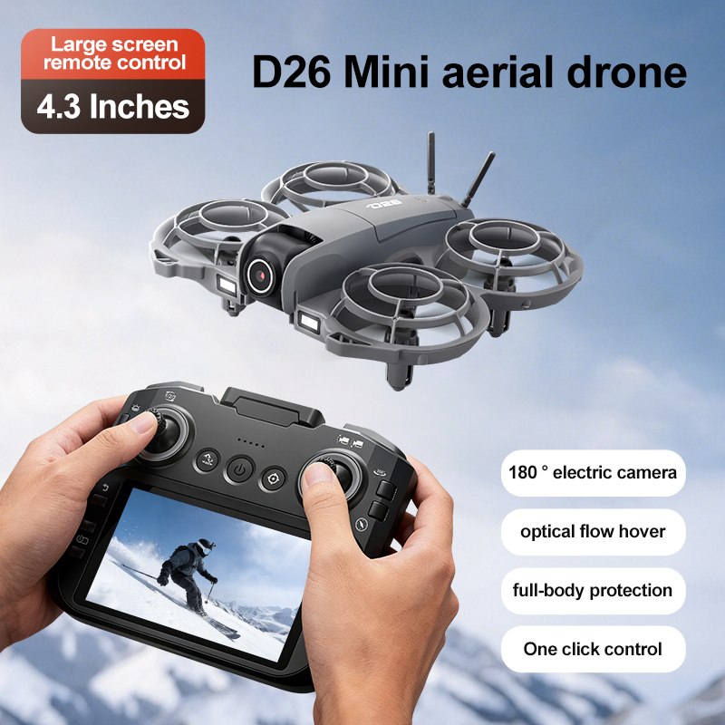 Dron D26 4K Aéreo HD 180 °   D - Drone Racing Camera reseña y precio